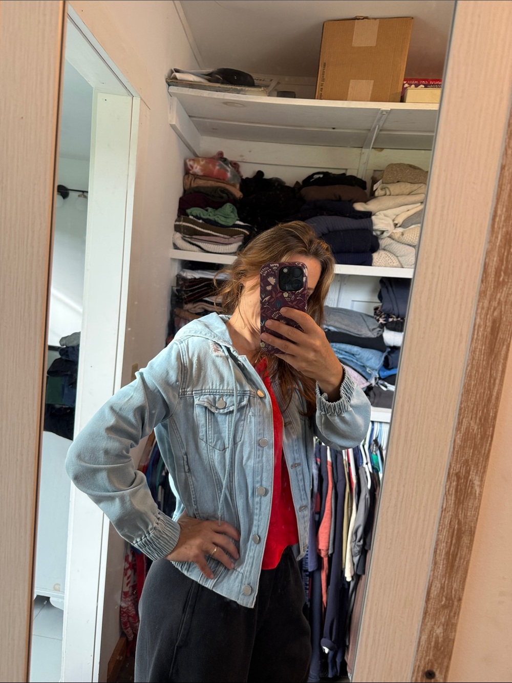 Liverpool Light Blue Denim Jacket with Elastic Cuffs